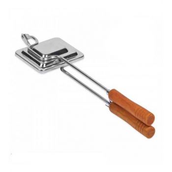 Stainless Steel Sandwich Maker With Wooden Handle